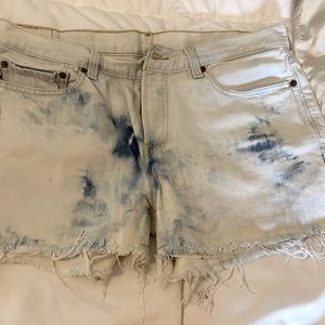 Levi acid wash shorts